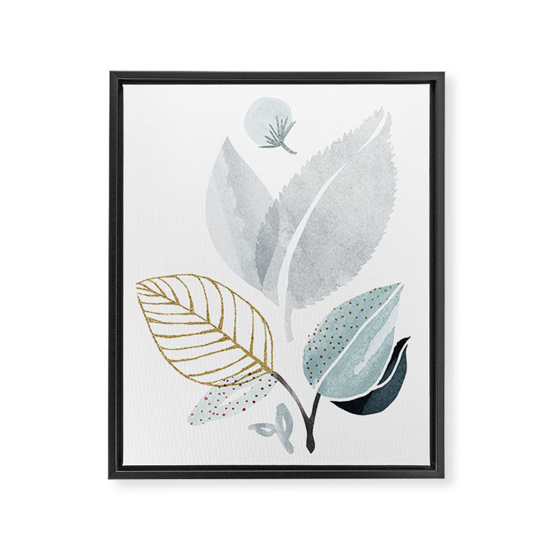 Abstract Botanical Herbs Watercolor Framed Canvas Print Gallery Image 8