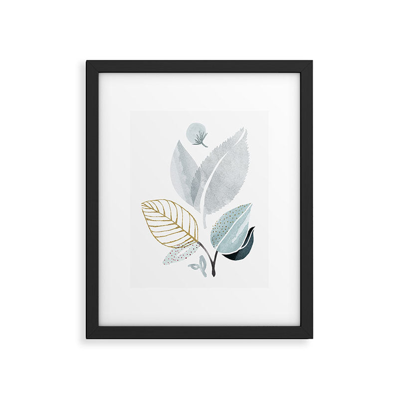 Abstract Botanical Herbs Watercolor Framed Art Print Gallery Image 6