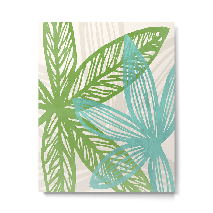 Abstract Coastal Flora Metal Print Gallery Image 1