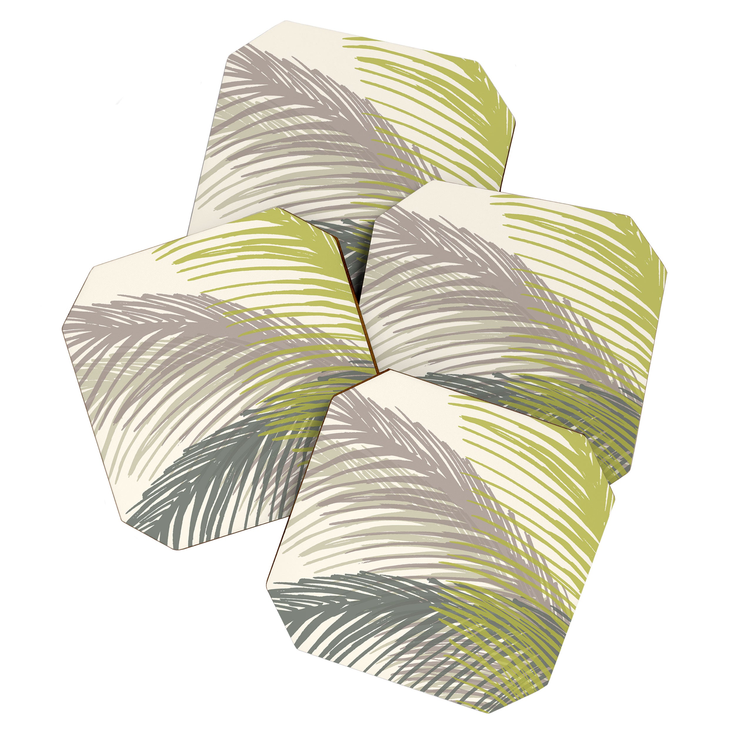 Abstract Palm Tree Coaster Gallery Image 1