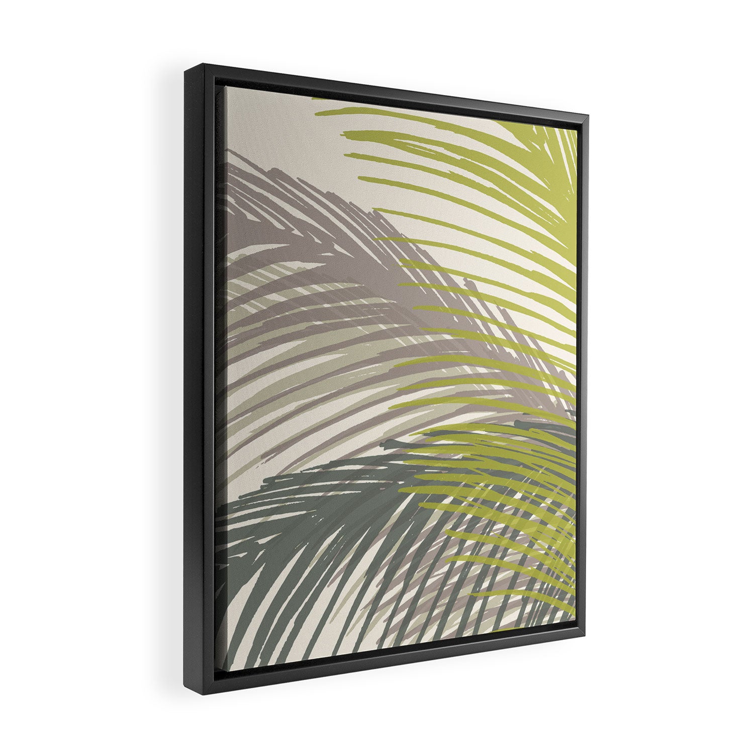 Abstract Palm Tree Framed Canvas Print Gallery Image 2