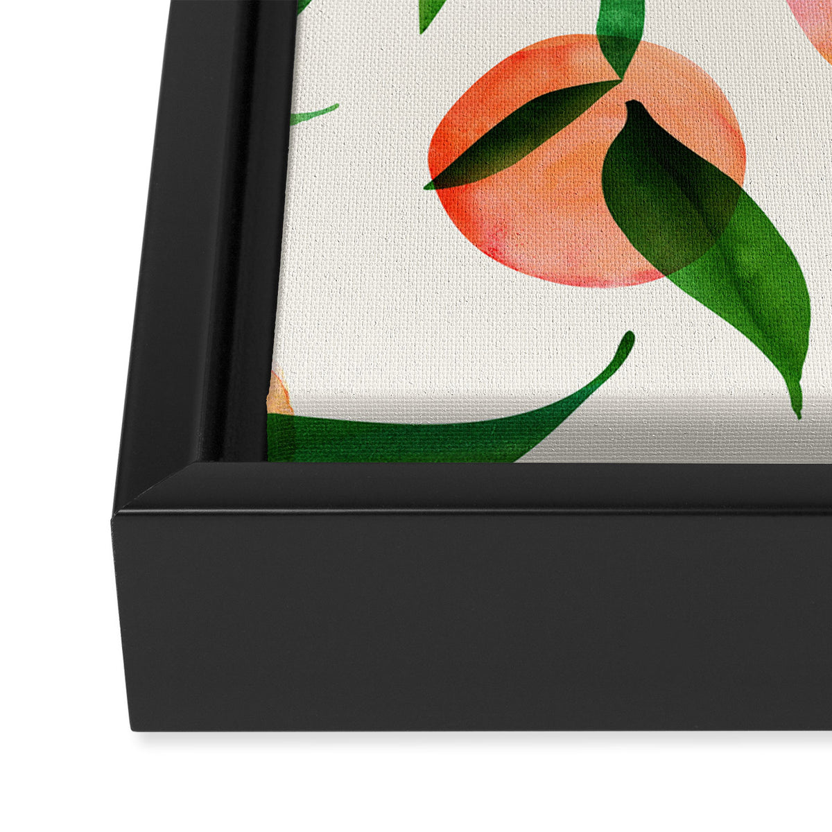 Abstract Summer Fruit Pattern Framed Canvas Print Gallery Image 3