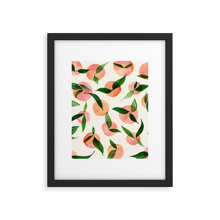 Abstract Summer Fruit Pattern Framed Art Print Gallery Image 1