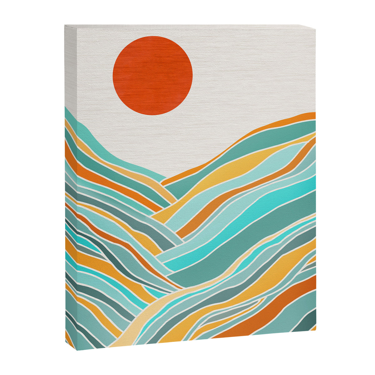 Abstract Sunset Landscape II Canvas Print Gallery Image 6