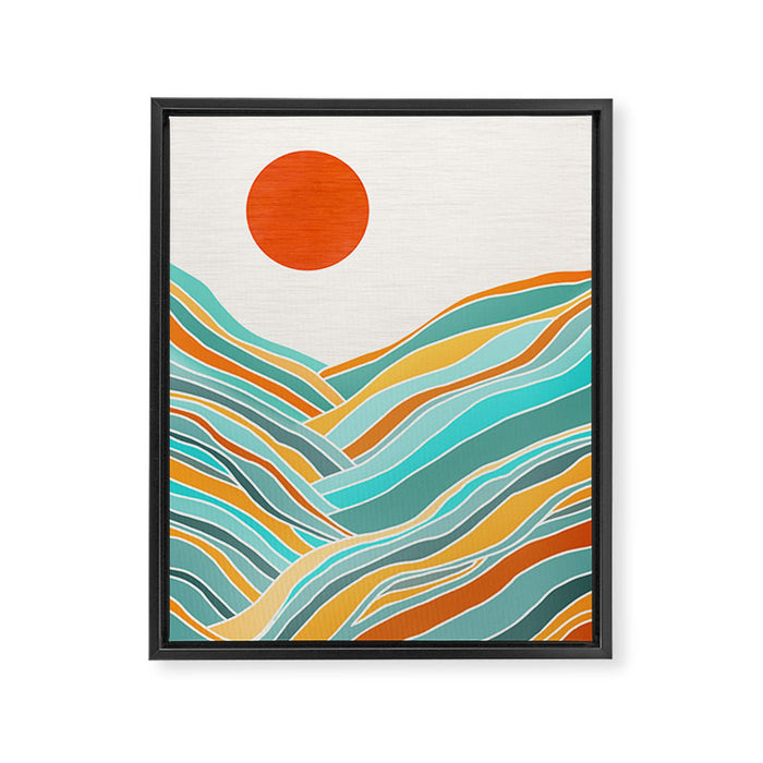 Abstract Sunset Landscape II Framed Canvas Print Gallery Image 1