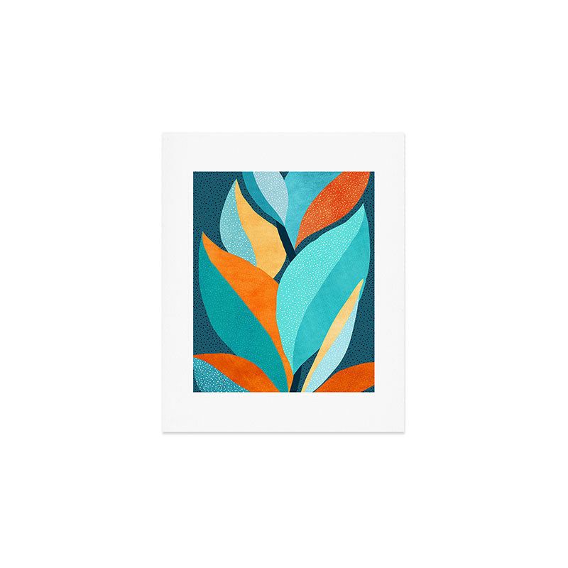 Abstract Tropical Foliage Art Print Gallery Image 1