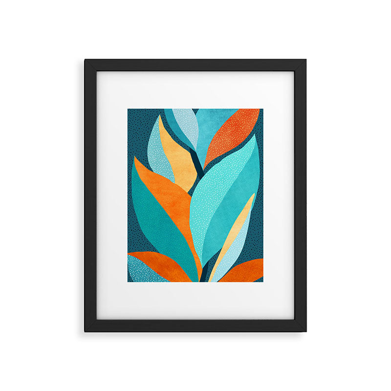 Abstract Tropical Foliage Framed Art Print Gallery Image 5