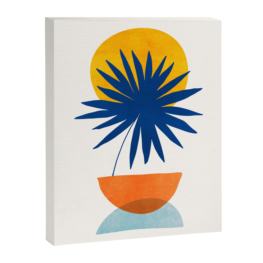 Abstract Tropical Sunset / Mid Century Series Canvas Print Gallery Image 6