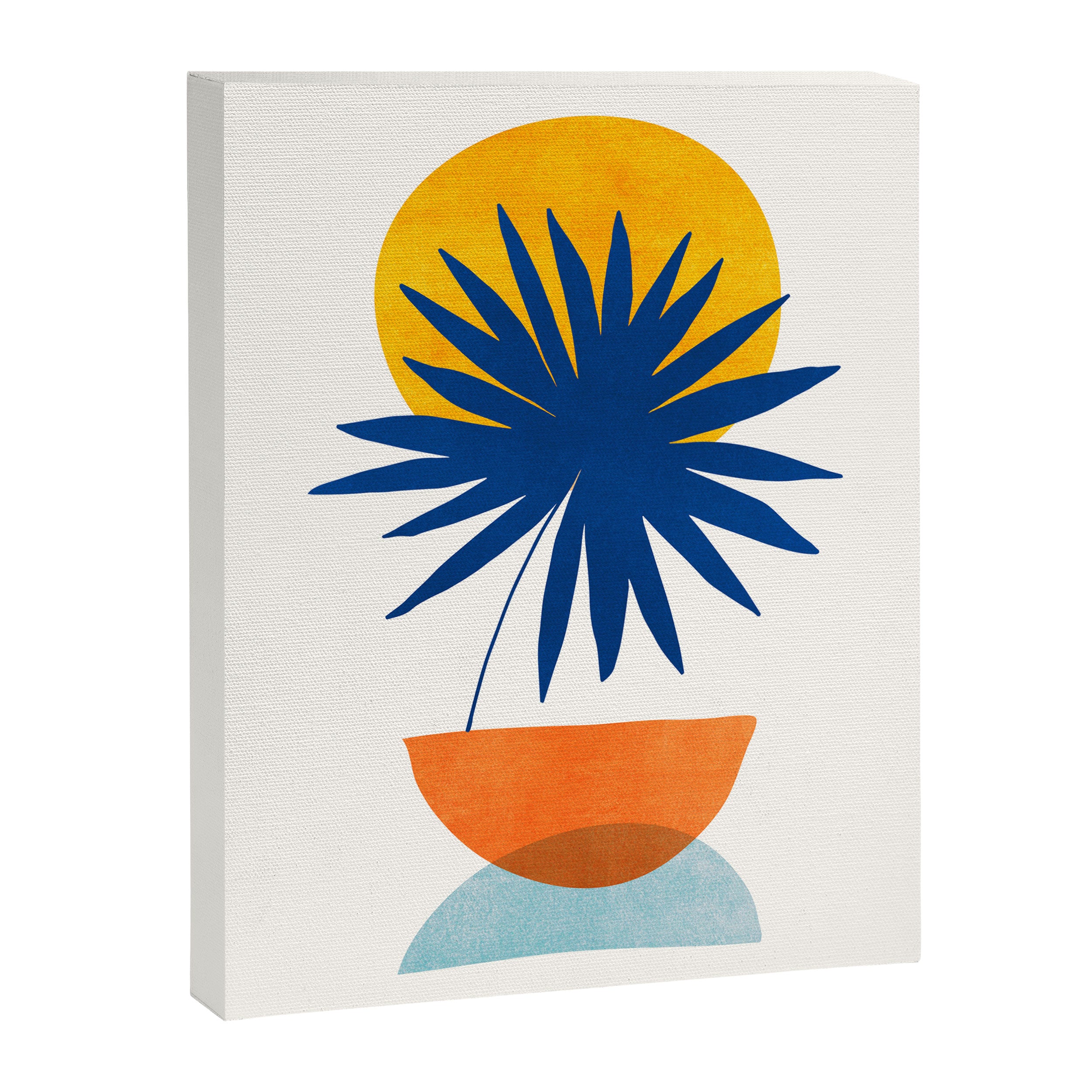 Abstract Tropical Sunset / Mid Century Series Canvas Print Gallery Image 6