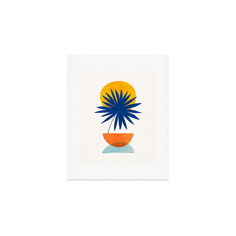 Abstract Tropical Sunset / Mid Century Series Art Print Gallery Image 1