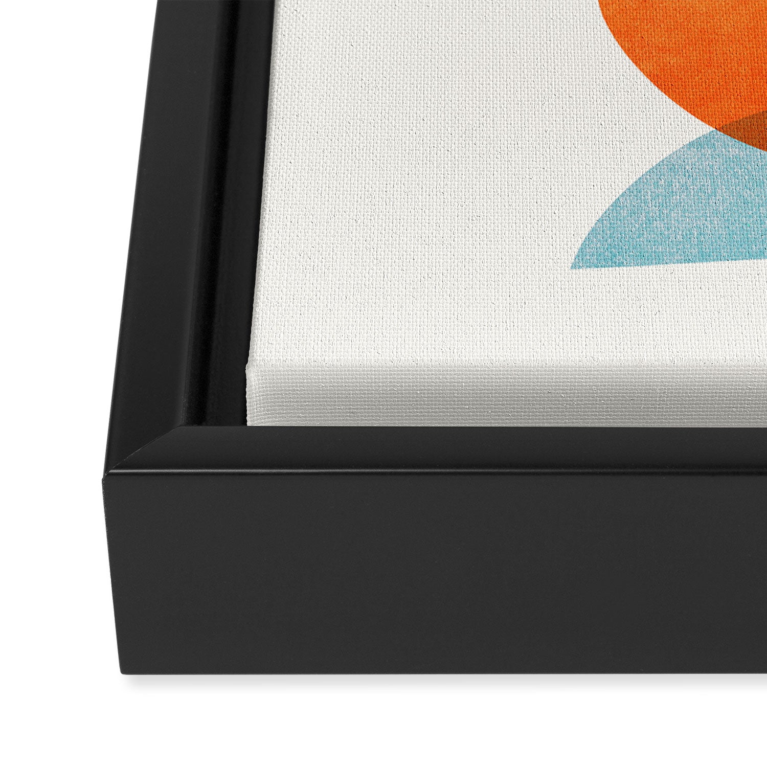 Abstract Tropical Sunset / Mid Century Series Framed Canvas Print Gallery Image 3