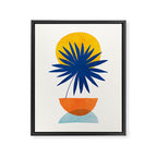 Abstract Tropical Sunset / Mid Century Series Framed Canvas Print Gallery Image 6