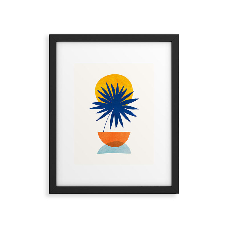 Abstract Tropical Sunset / Mid Century Series Framed Art Print Gallery Image 5