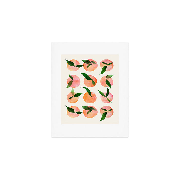 Abstract Watercolor Fruit Shapes Art Print Gallery Image 1