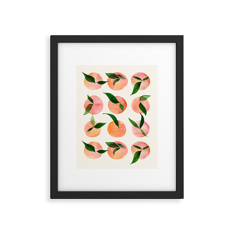 Abstract Watercolor Fruit Shapes Framed Art Print Gallery Image 4