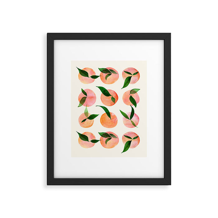 Abstract Watercolor Fruit Shapes Framed Art Print Gallery Image 1