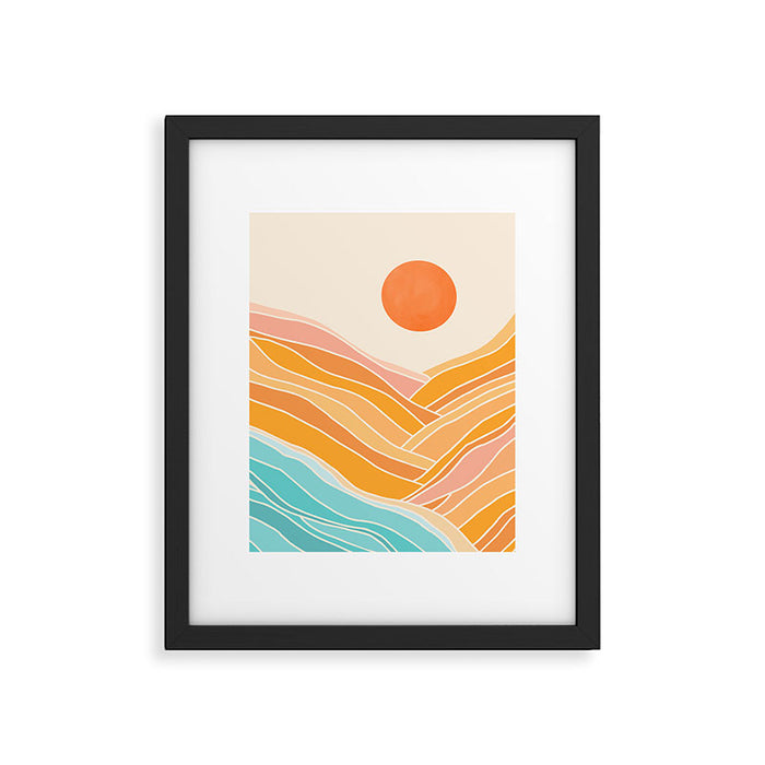 Adventure On The Horizon Abstract Landscape Framed Art Print Gallery Image 1