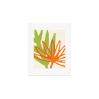 All Day Everyday in Green and Orange Nature Art Print Gallery Image 1