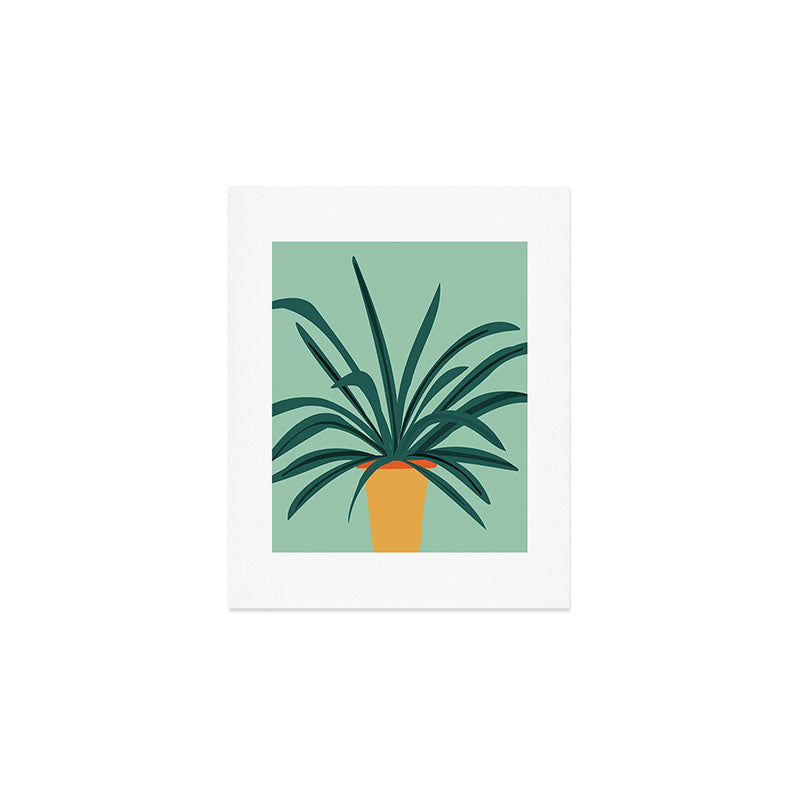 Aloe Love Houseplant Illustration  Art Print Gallery Image 1