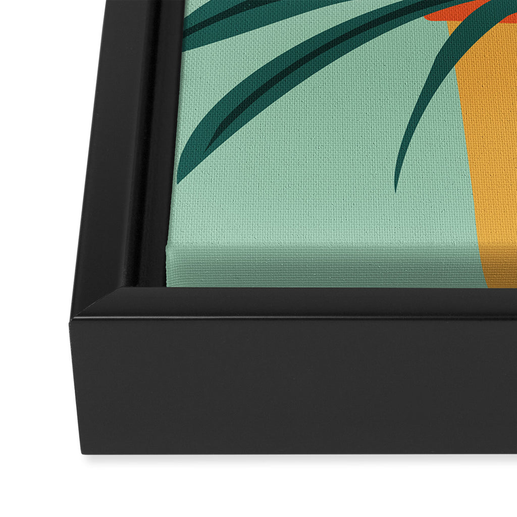 Aloe Love Houseplant Illustration  Framed Canvas Print Gallery Image 3
