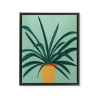 Aloe Love Houseplant Illustration  Framed Canvas Print Gallery Image 6