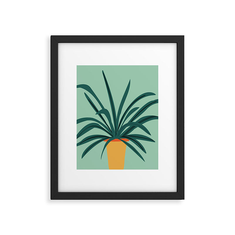 Aloe Love Houseplant Illustration  Framed Art Print Gallery Image 5