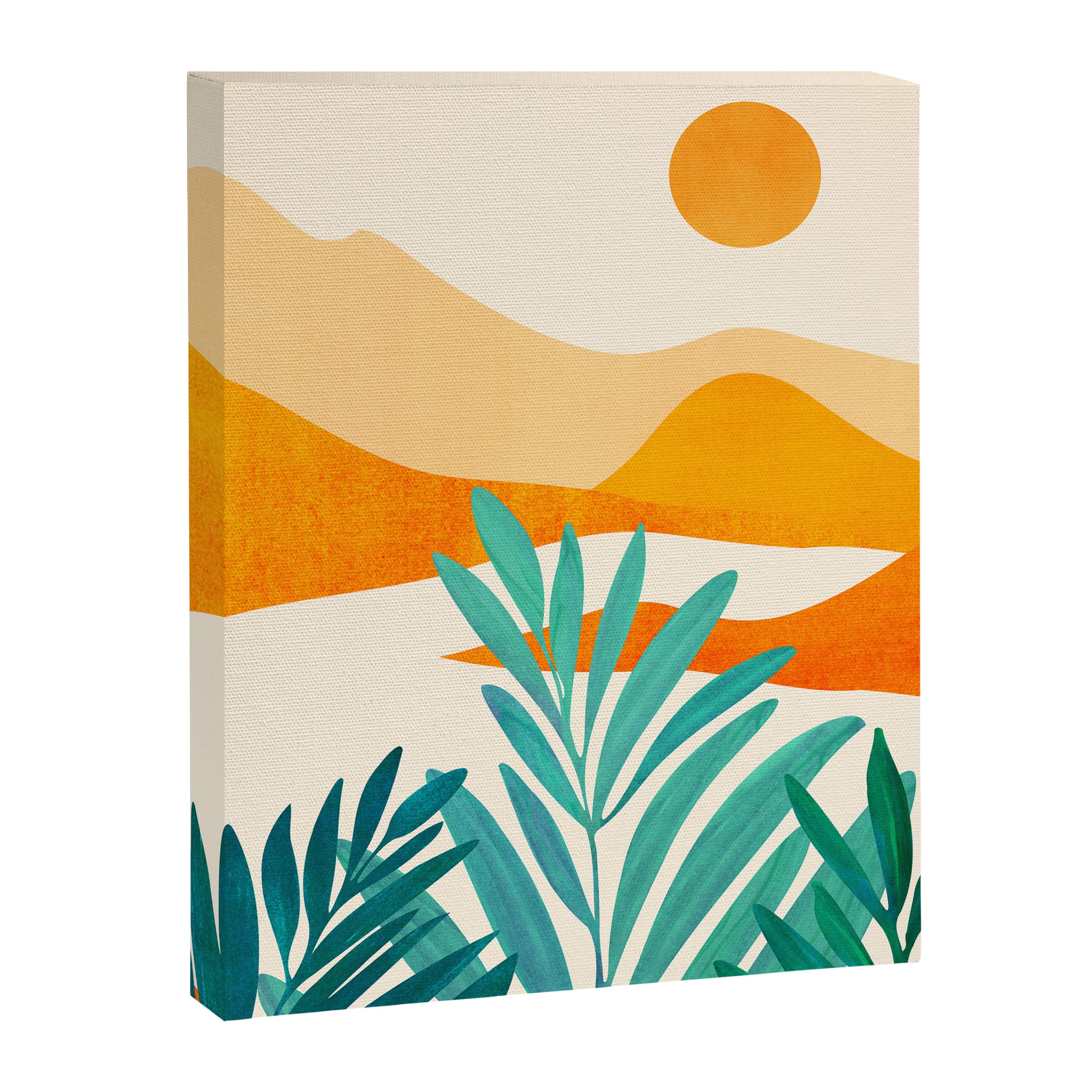 Alpine Sunset Abstract Landscape Series Canvas Print Gallery Image 8