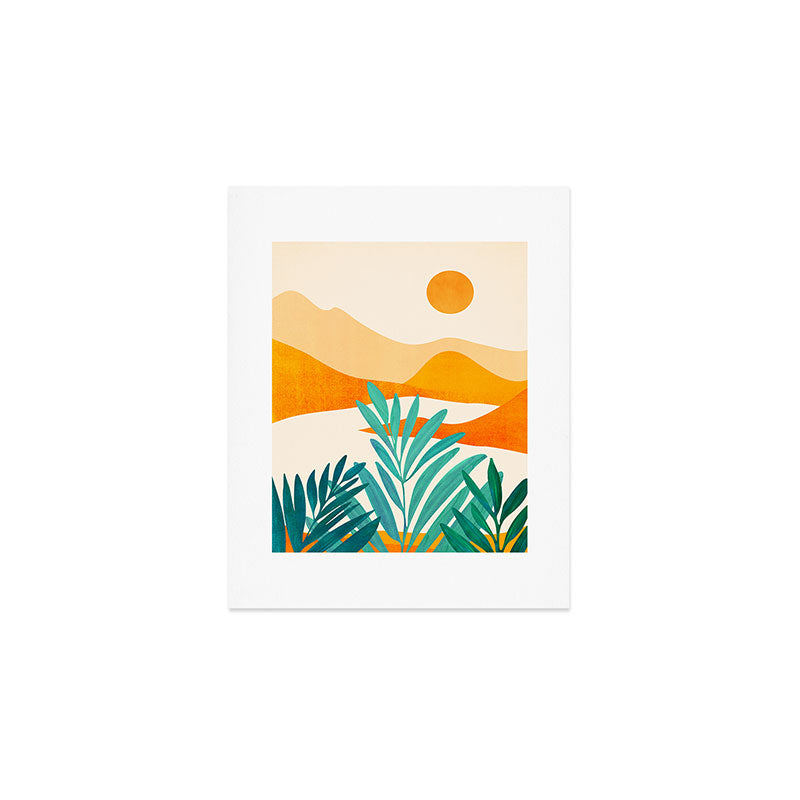 Alpine Sunset Abstract Landscape Series Art Print Gallery Image 1