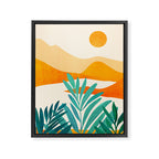 Alpine Sunset Abstract Landscape Series Framed Canvas Print Gallery Image 8