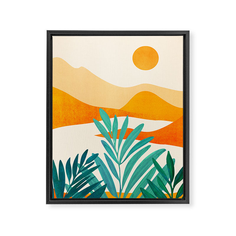 Alpine Sunset Abstract Landscape Series Framed Canvas Print Gallery Image 8