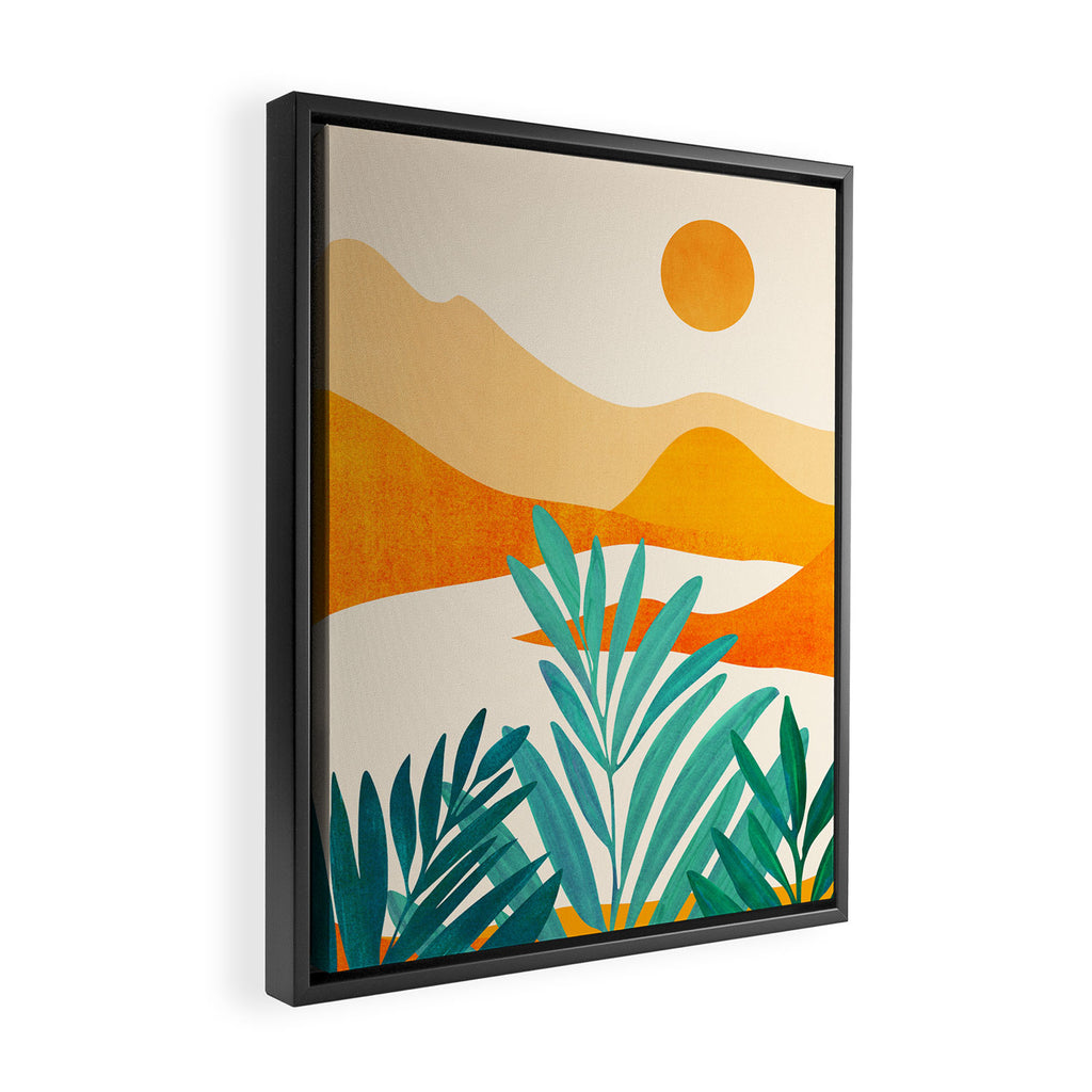 Alpine Sunset Abstract Landscape Series Framed Canvas Print Gallery Image 2