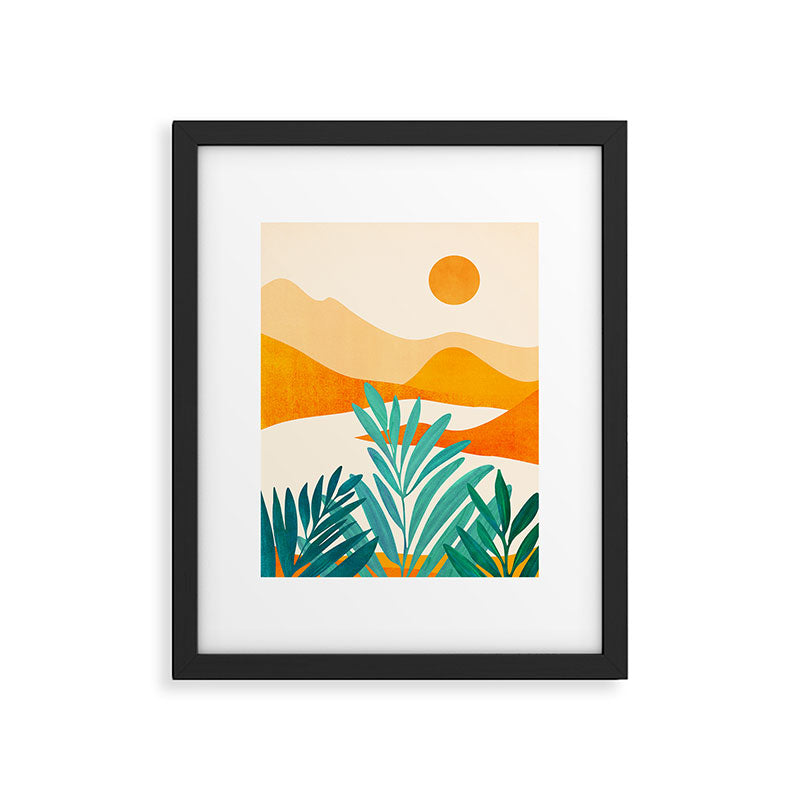Alpine Sunset Abstract Landscape Series Framed Art Print Gallery Image 6