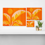 August Afternoons  Abstract Landscape Canvas Print Gallery Image 3