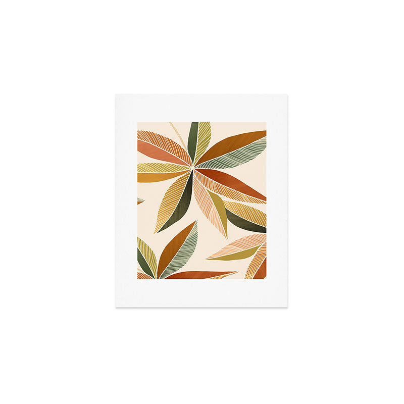 Autumn Japanese Maple Botanical Design Art Print Gallery Image 1