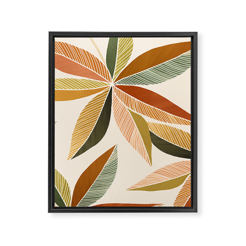 Autumn Japanese Maple Botanical Design Framed Canvas Print Gallery Image 8