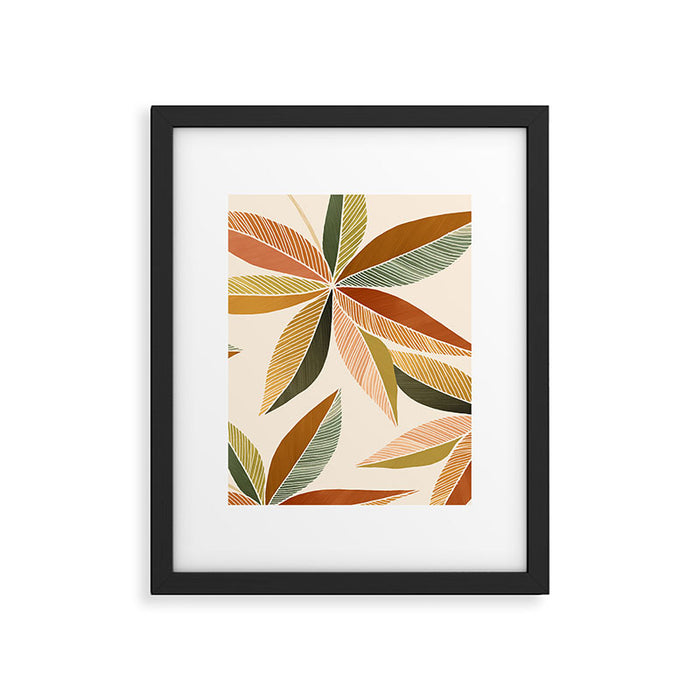 Autumn Japanese Maple Botanical Design Framed Art Print Gallery Image 1