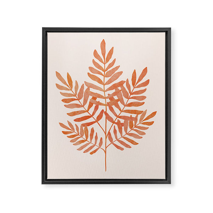 Autumn Leaf Framed Canvas Print Gallery Image 1