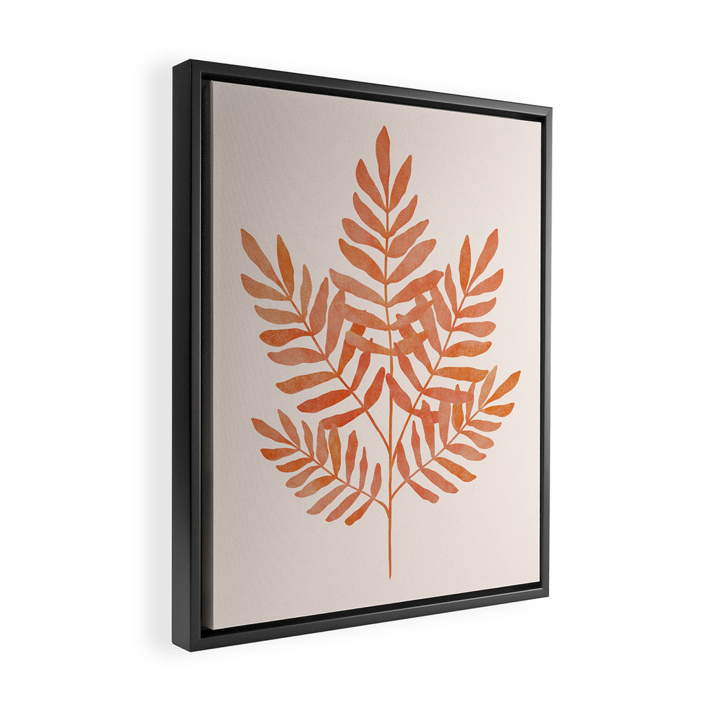 Autumn Leaf Framed Canvas Print Gallery Image 2