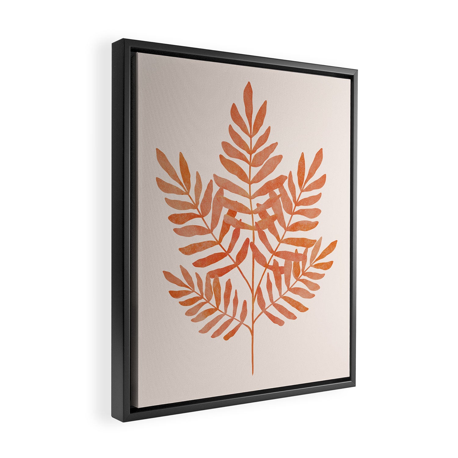 Autumn Leaf Framed Canvas Print Gallery Image 2