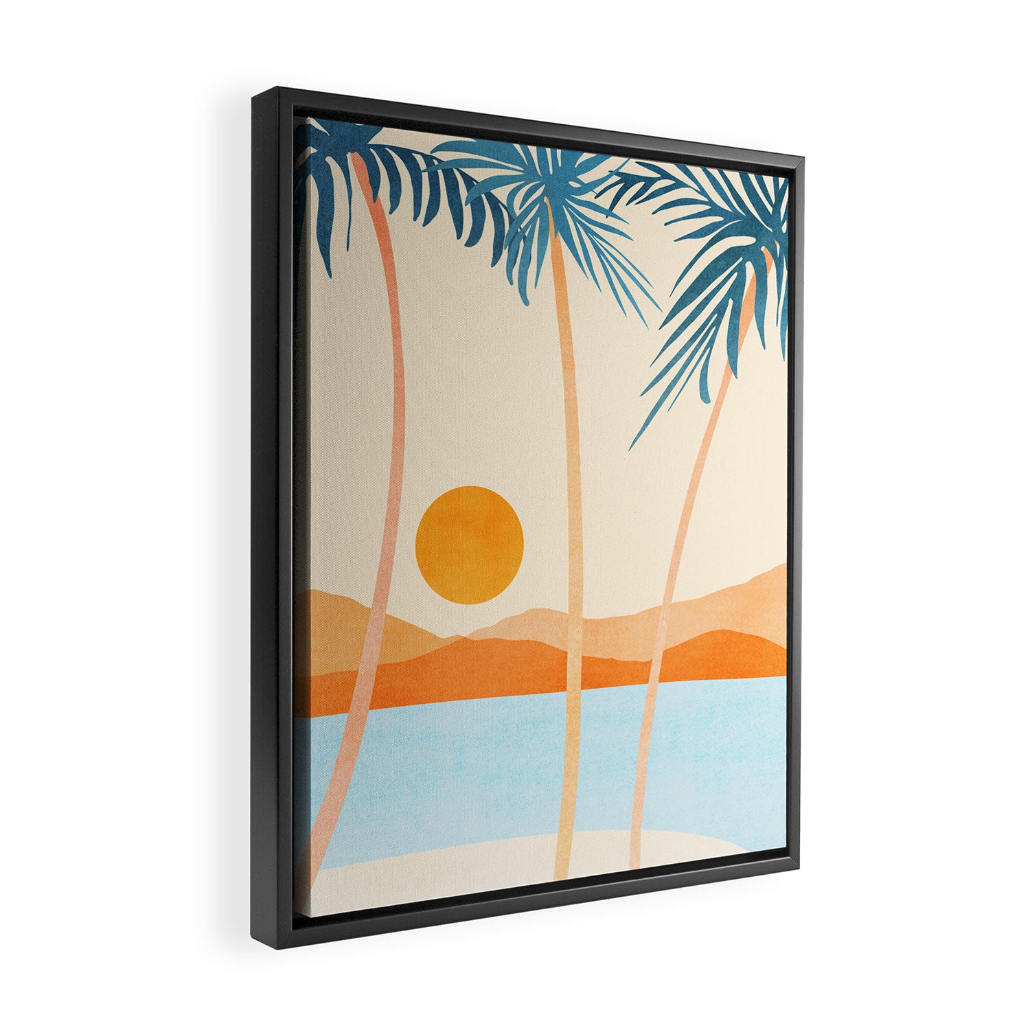 Baja California Coast Landscape Framed Canvas Print Gallery Image 2