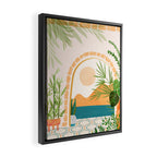 Baja California Villa Landscape Framed Canvas Print Gallery Image 2