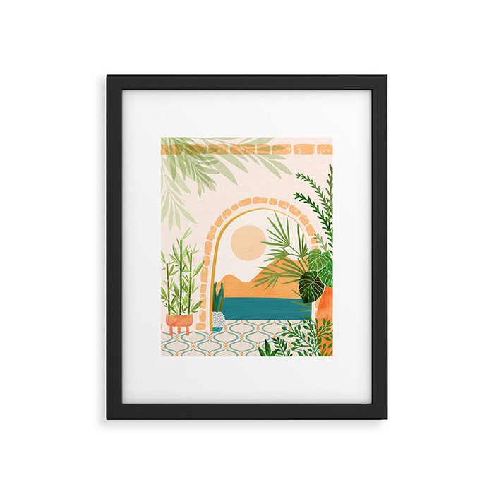 Baja California Villa Landscape Framed Art Print Gallery Image 1