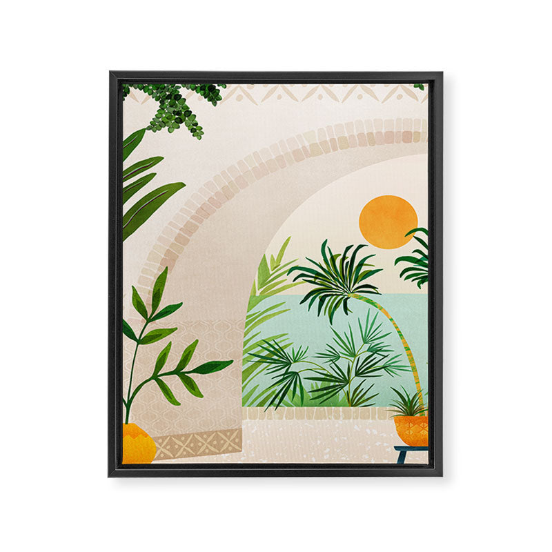 Baja Seaside Landscape Framed Canvas Print Gallery Image 8