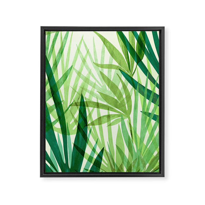 Bali Forest / Abstract Tropical Series Framed Canvas Print Gallery Image 1