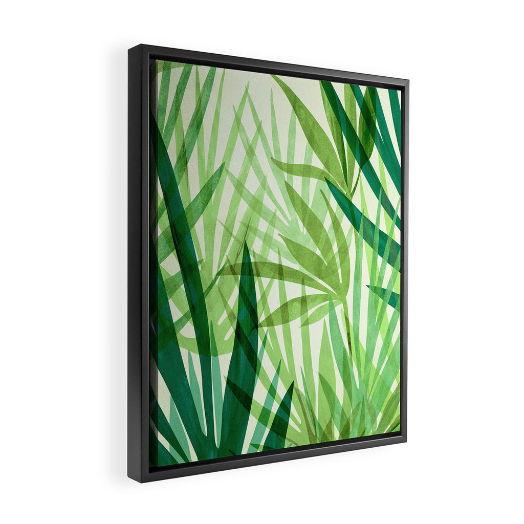 Bali Forest / Abstract Tropical Series Framed Canvas Print Gallery Image 2