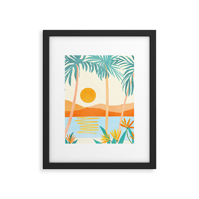 Bali Sunset Framed Art Print Gallery Image 1