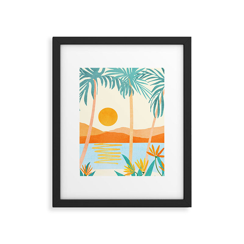 Bali Sunset Framed Art Print Gallery Image 4