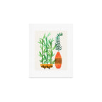 Bamboo and Fern Botanical Illustration Art Print Gallery Image 1