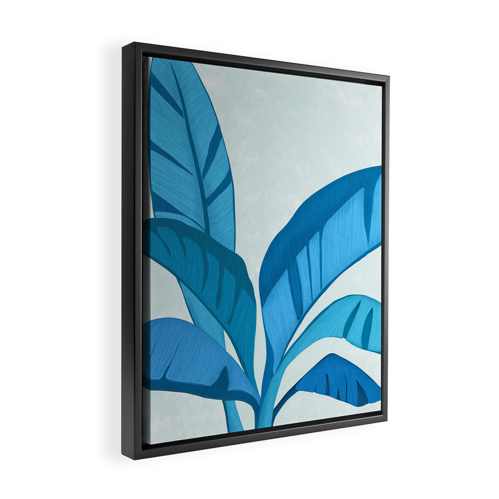 Banana Tree Blues Framed Canvas Print Gallery Image 2