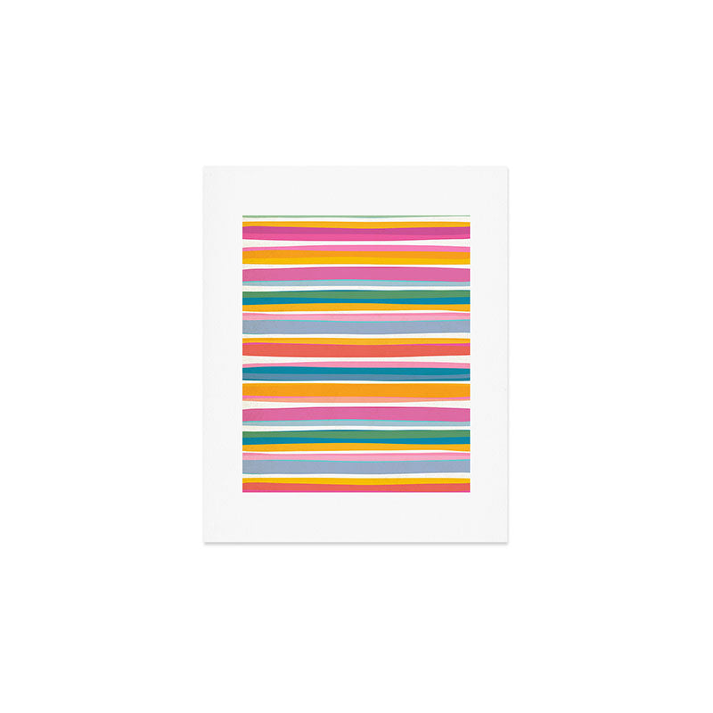 Beach Dreams Stripe Line Art Art Print Gallery Image 1
